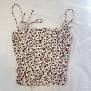 Reformation Floral Tie-Strap Tank